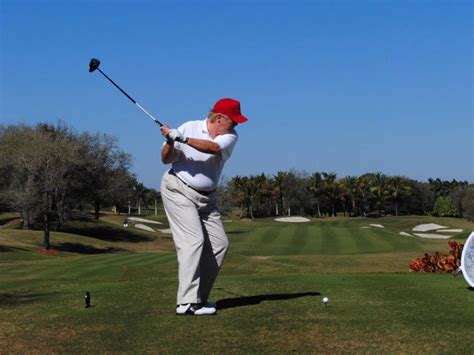 trumps golf swing